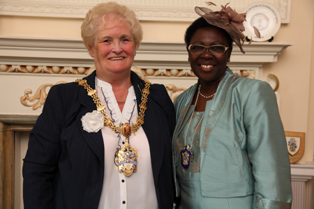 The Worshipful The Mayor of Crewe Councillor Peggy Martin & The Worshipful The Deputy Mayor of Crewe Councillor Irene Faseyi