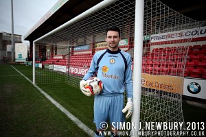 Portrait of Crewe Alexandra goalkeeper Steve Phillips by SImon J. Newbury Photography