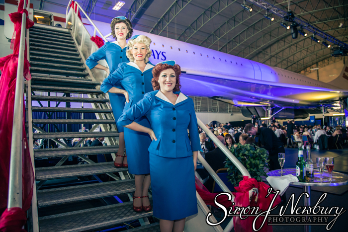 Siren Sisters at Concorde Hangar, Manchester Airport. Cheshire music promo photography. Cheshire photographer