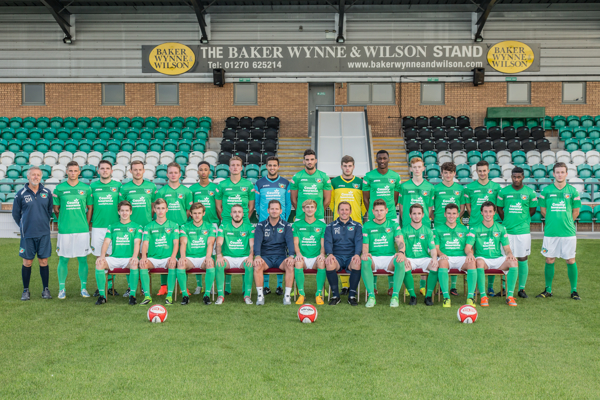 Press Photography: Nantwich Town Squad 2014-15. Cheshire press photography. Nantwich press photographer. The Dabbers press photography. Nantwich photography
