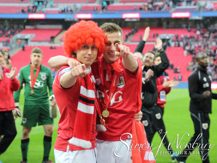 Cheshire press photography: 2015 Johnstone's Paint Trophy final at Wembley Stadium, England. Bristol City beat Walsall 2-0 in the FA League Trophy final