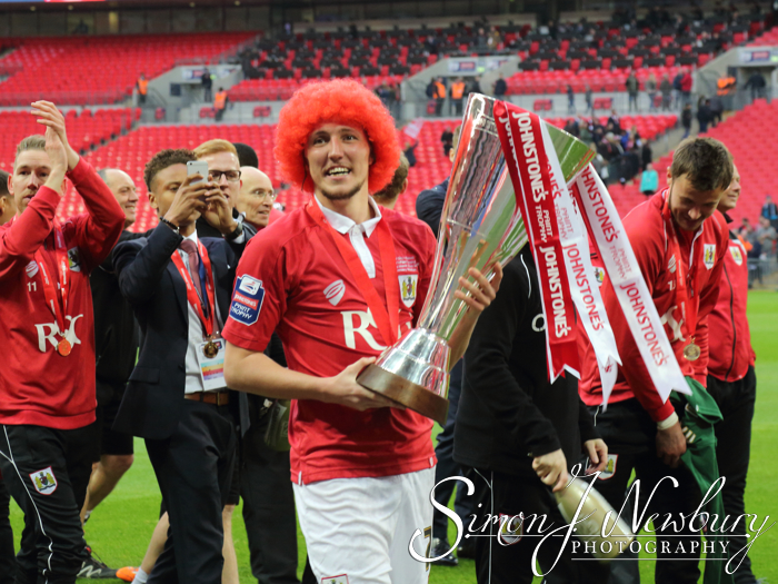 Cheshire press photography: 2015 Johnstone's Paint Trophy final at Wembley Stadium, England. Bristol City beat Walsall 2-0 in the FA League Trophy final