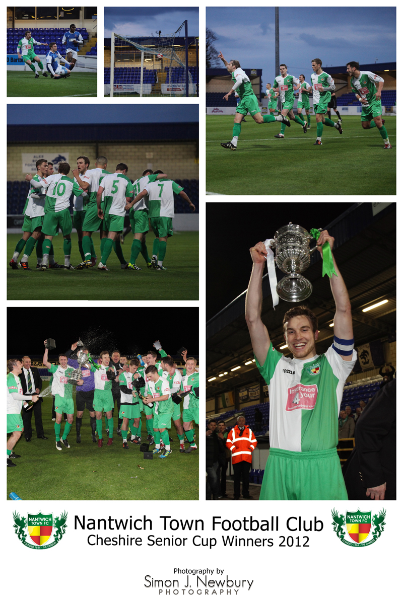 Nantwich Town FC Cheshire Senior Cup Winners