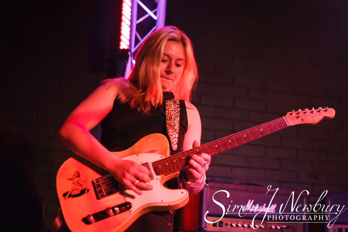 Chester, UK. 2nd April 2015. Joanne Shaw Taylor performing live at The Live Room's in Chester © Simon Newbury/Alamy Live News
