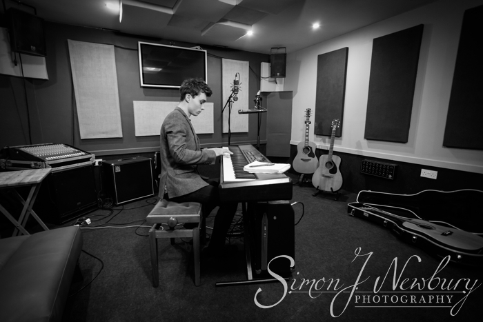 Music Promo Photography: Chris Tavener at Project 9 Studios, Northwich, Cheshire. Music photography in Cheshire. Music promo photographer in Cheshire